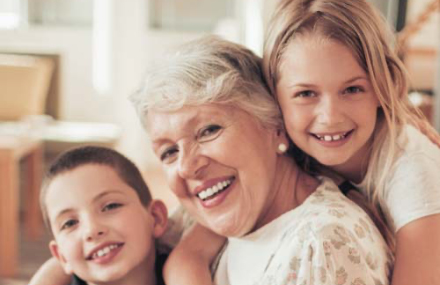 Family smiling