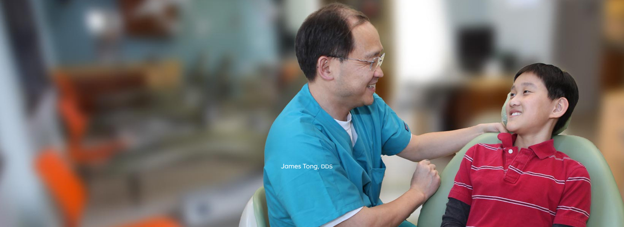Dr. Tong with patient